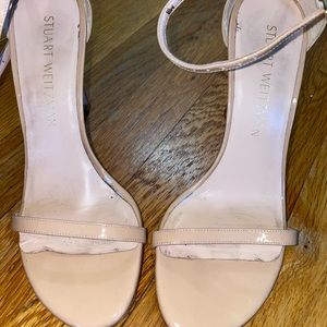 Nude Stuart Weitzman nudistsong sandal, sz 6